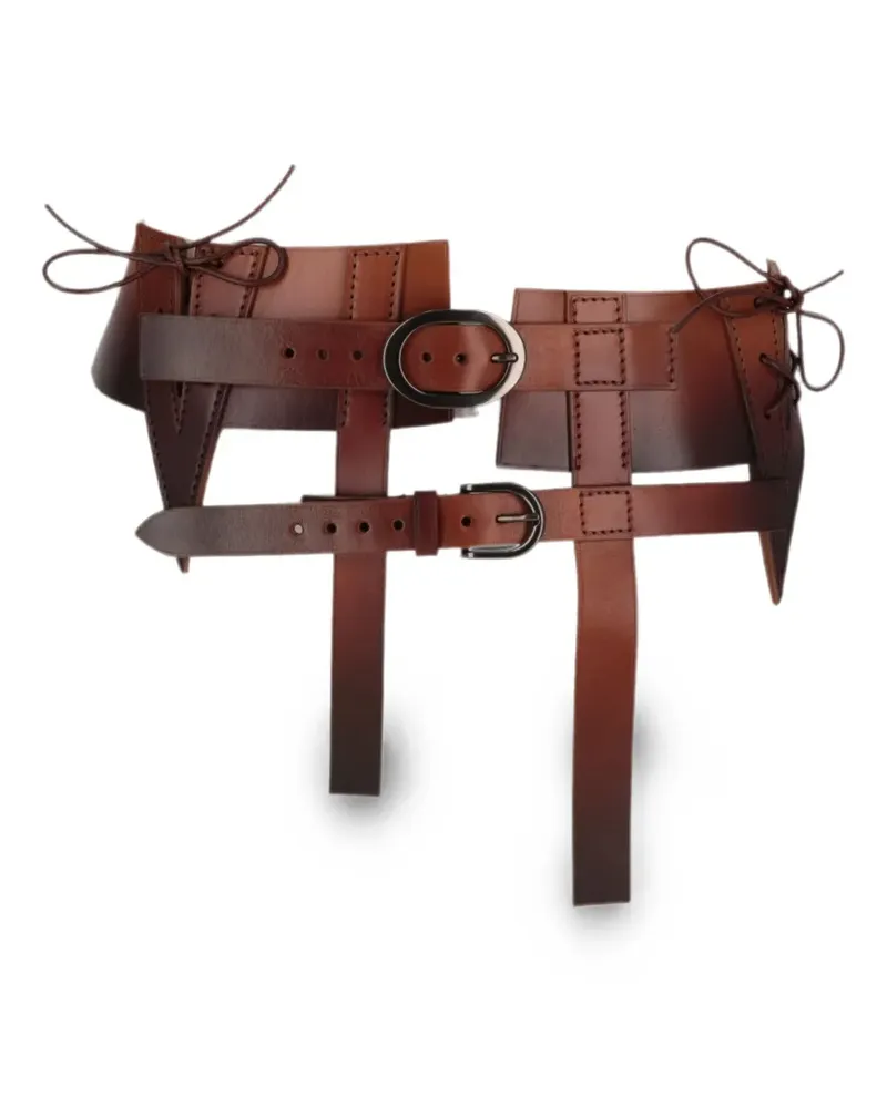 Tom Ford buckle-fastening lace-up belt - Braun Braun