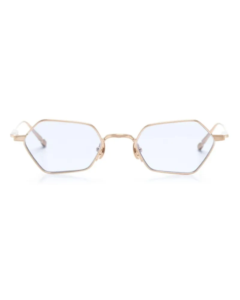 MATSUDA Geometrische Sonnenbrille aus Titan Gold