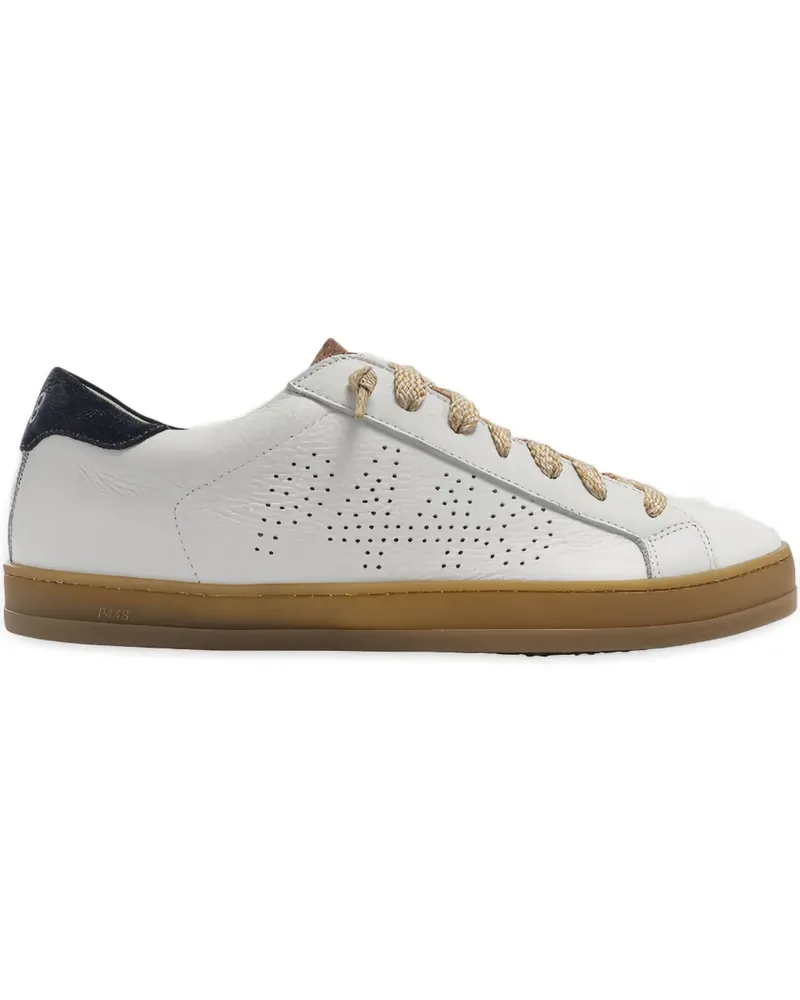 P448 Perforierte John Sneakers - BIANCO Bianco