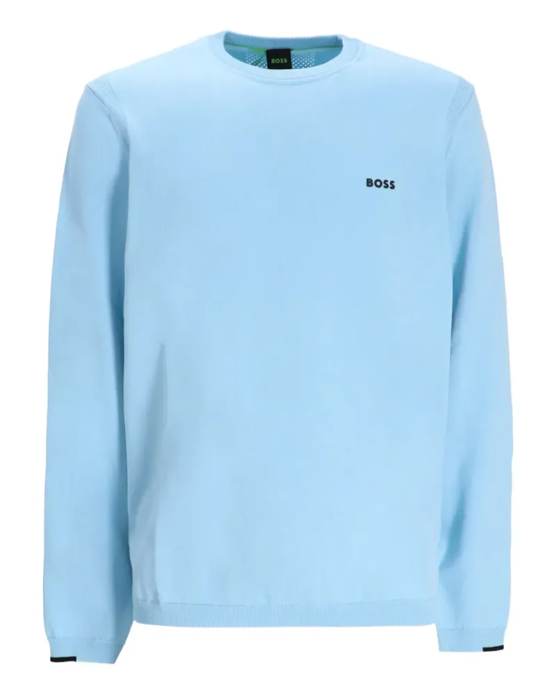 HUGO BOSS Pullover mit Logo-Stickerei - Blau Blau