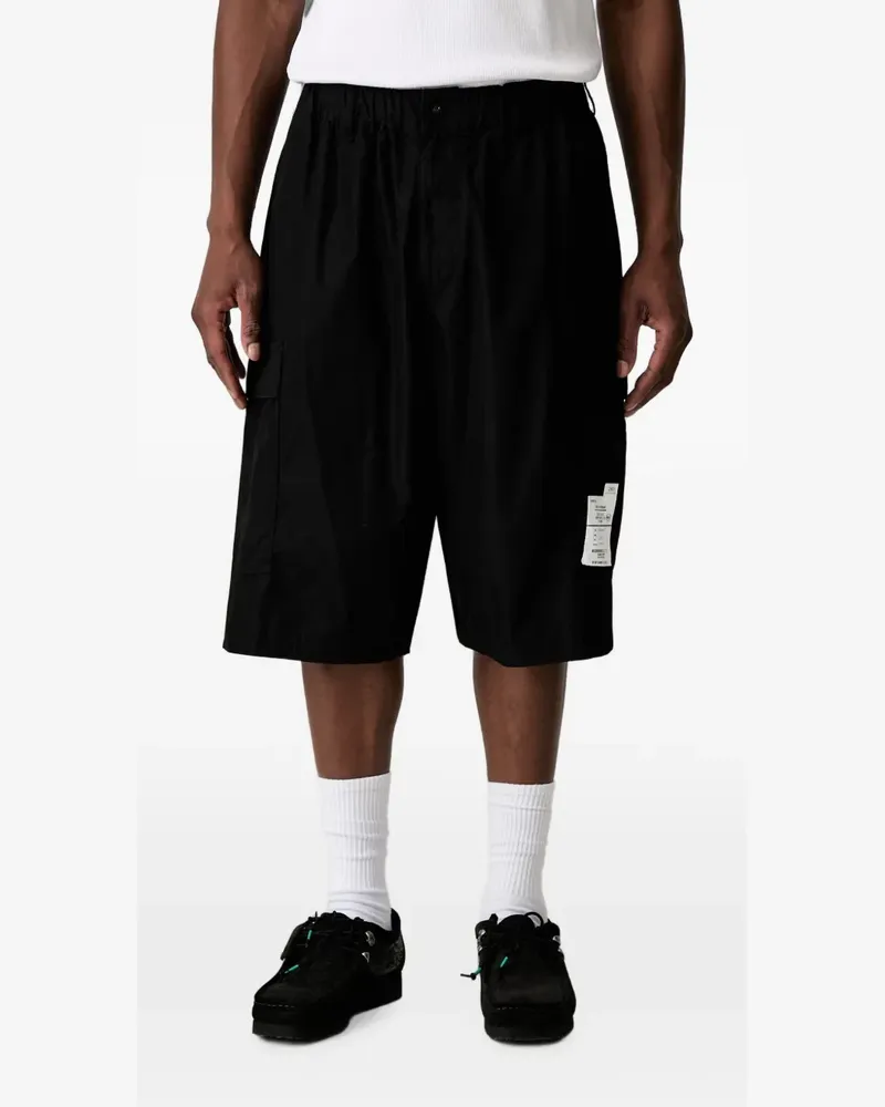 Neighborhood Cargo-Shorts mit Logo-Patch - Schwarz Schwarz