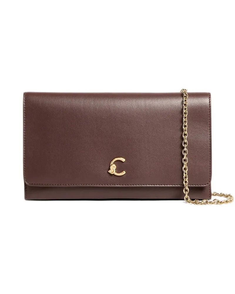 Coccinelle C-Me Light logo-plaque chain-link shoulder bag - Braun Braun