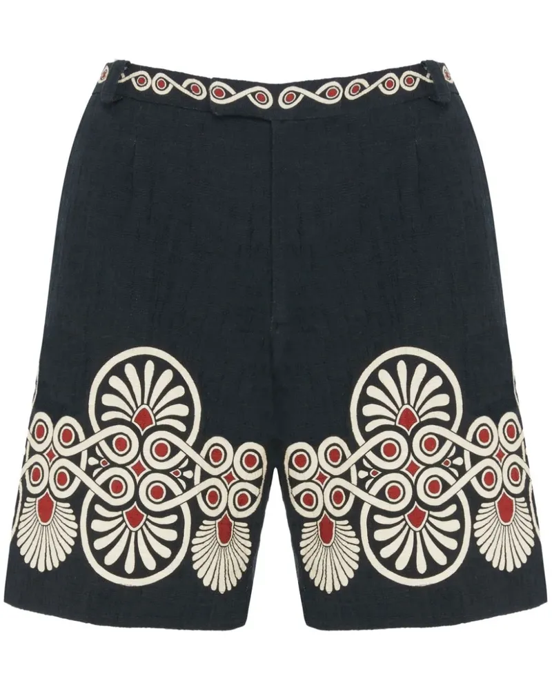 La DoubleJ Shorts mit Print - Schwarz Schwarz