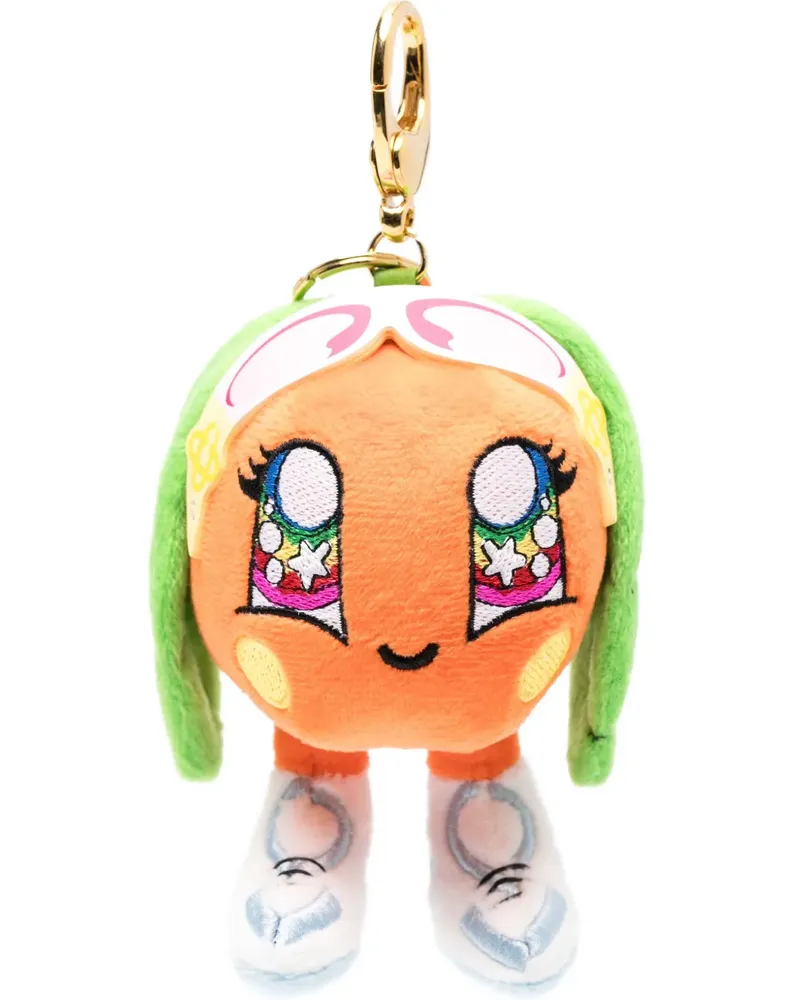 Casablanca Paris plush-charm keyring - Orange Orange