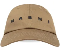 logo-embroidered twill baseball cap
