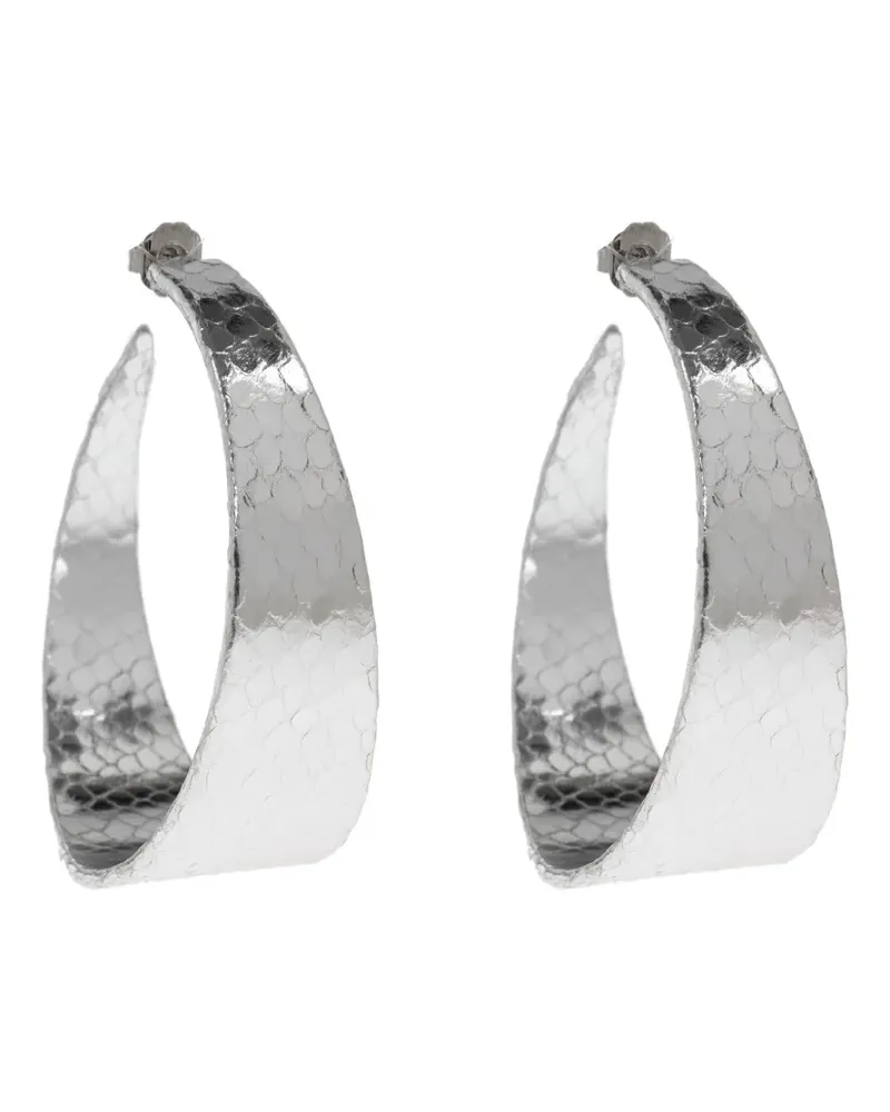 Dsquared2 Creolen mit Schlangen-Effekt - Silber Silber