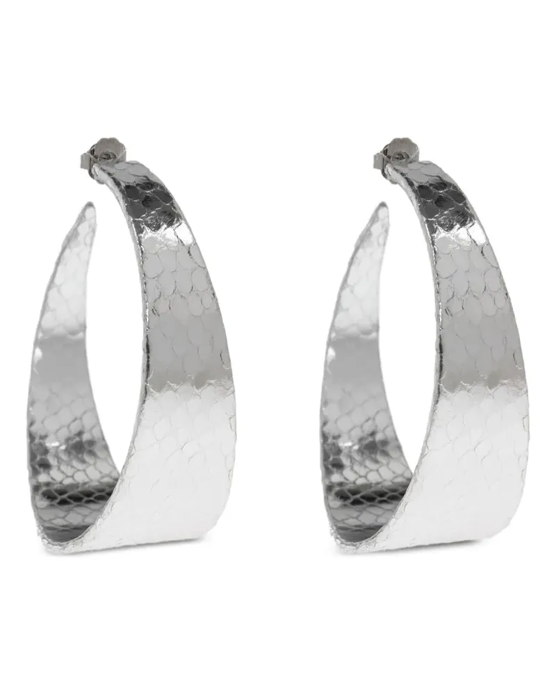 Dsquared2 Creolen mit Schlangen-Effekt - Silber Silber