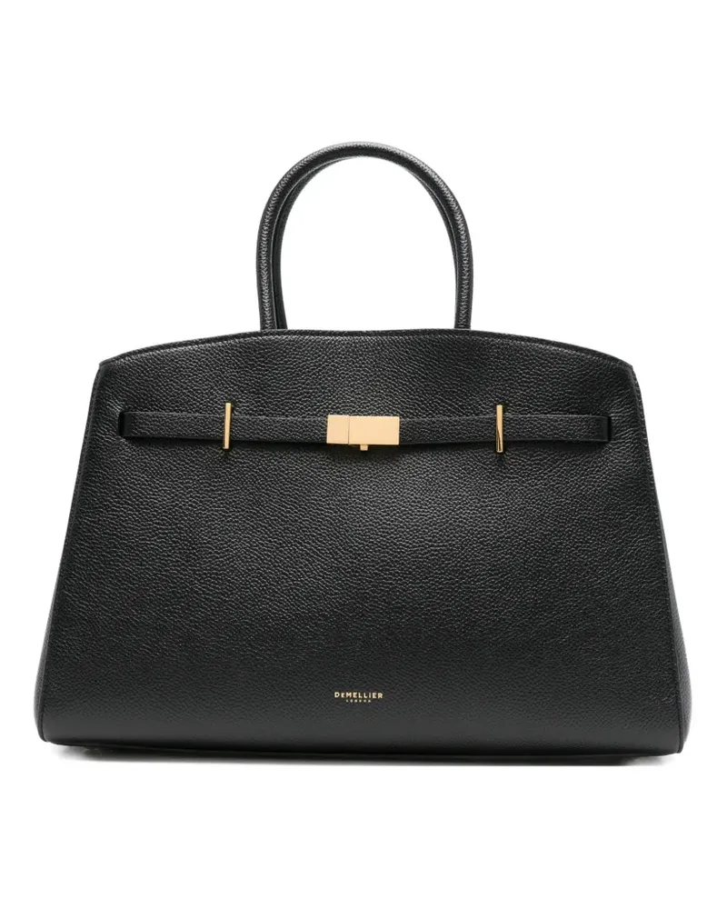 DeMELLIER medium Hudson buckle tote bag - Schwarz Schwarz