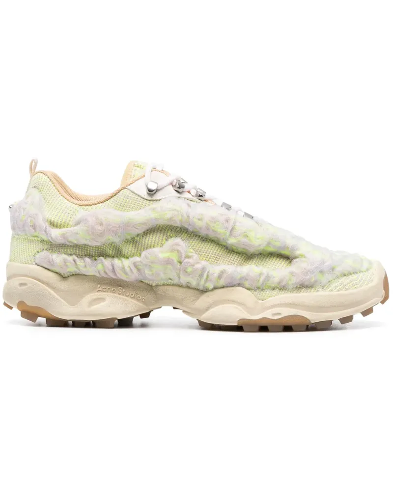 Acne Studios Bubba Sneakers mit Logo-Schild - Nude Nude