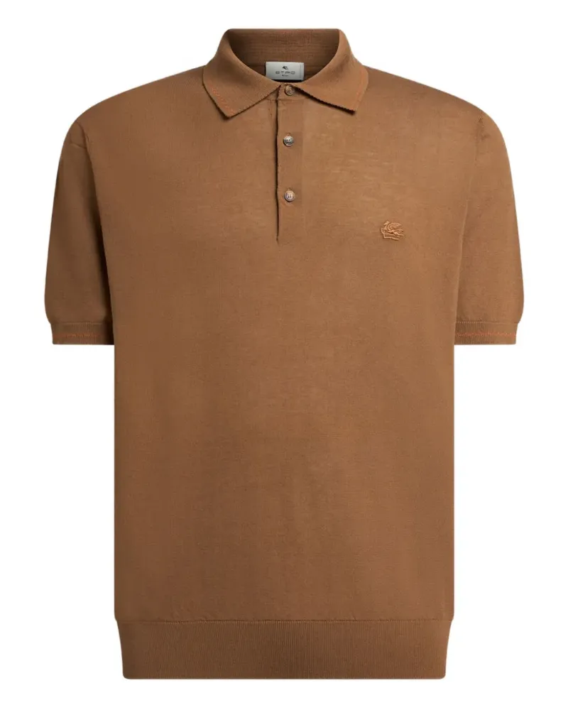 Etro Poloshirt mit kurzen Ärmeln - Braun Braun