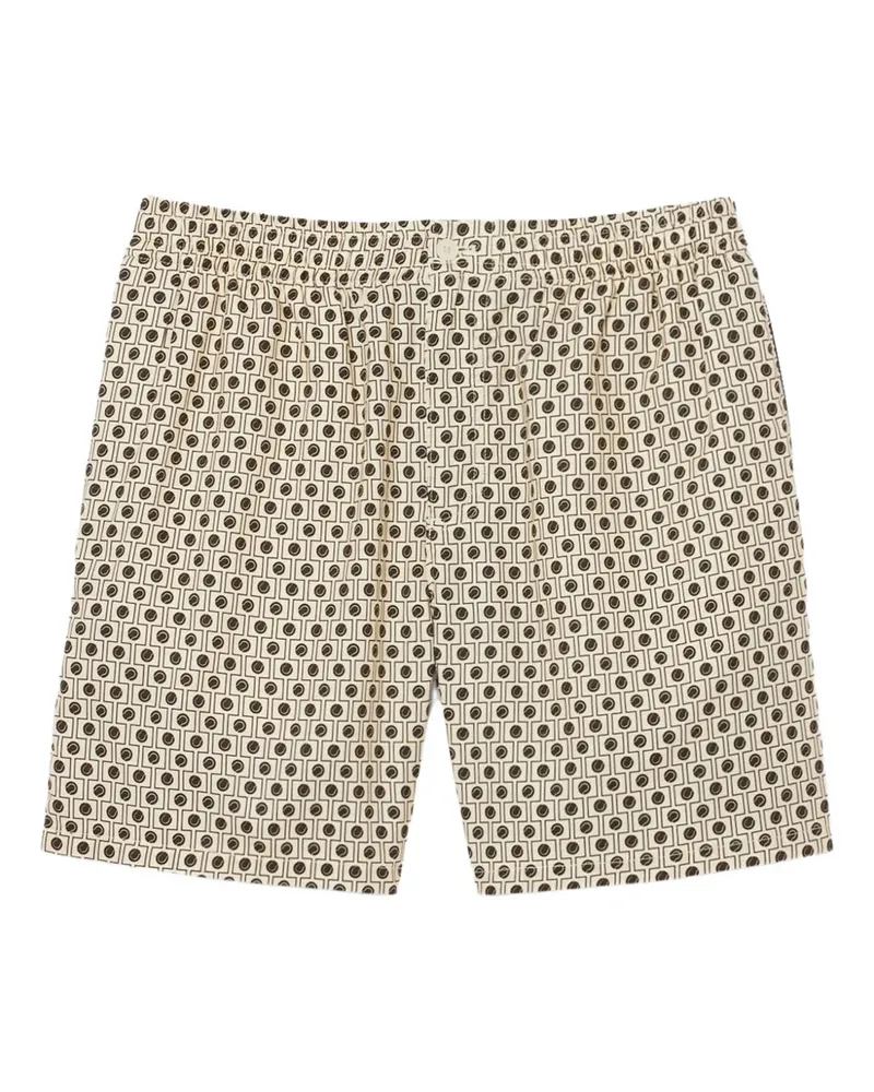 Lacoste Shorts mit geometrischem Print - Nude Nude