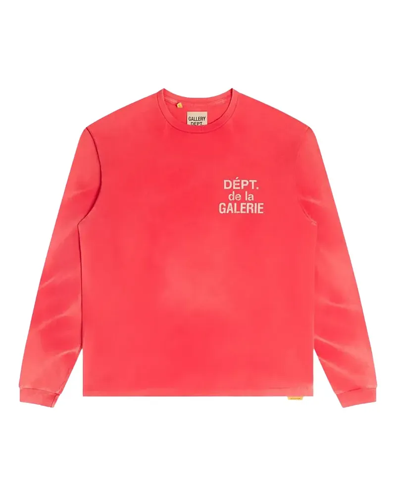 GALLERY DEPT. Langarmshirt mit Logo-Print - Rot Rot