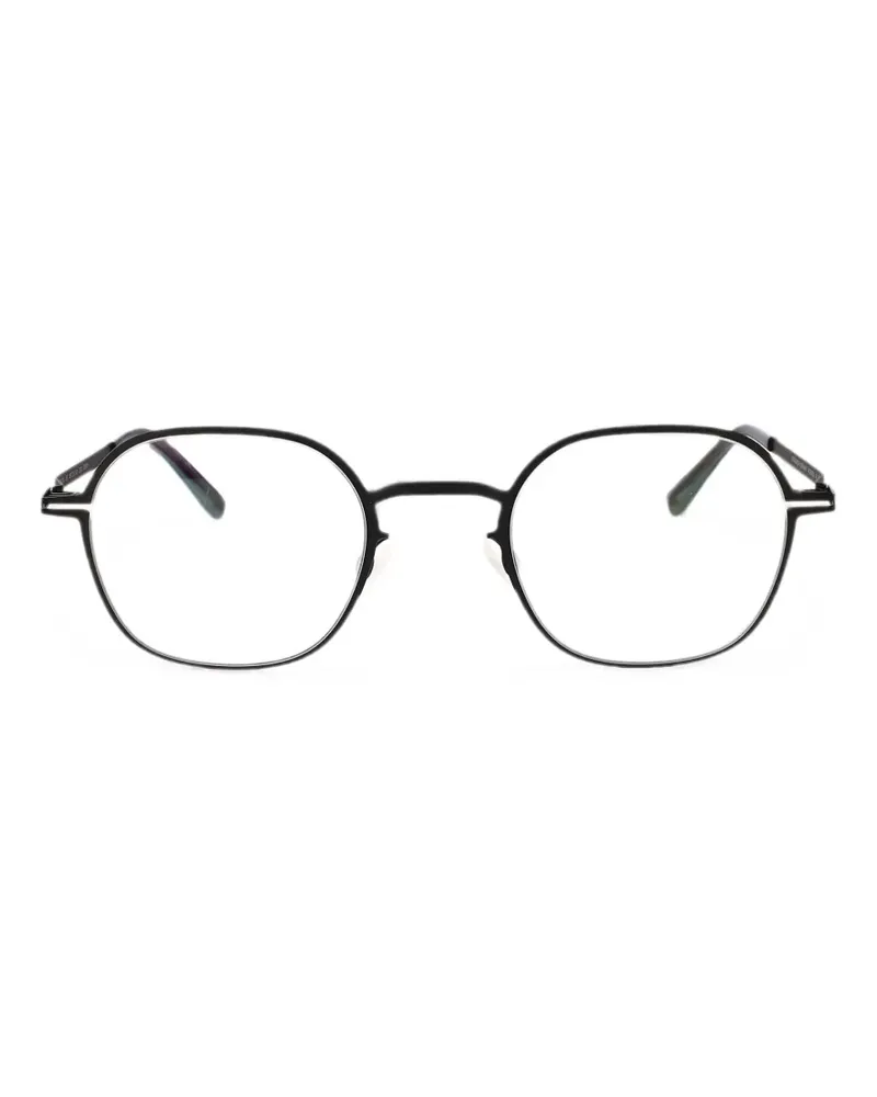 Mykita Jes Brille mit geometrischem Gestell - Schwarz Schwarz