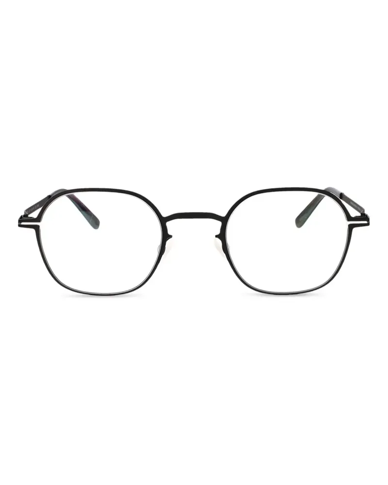 Mykita Jes Brille mit geometrischem Gestell - Schwarz Schwarz