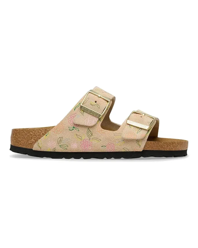 Birkenstock Arizona floral-print sandals - Nude Nude