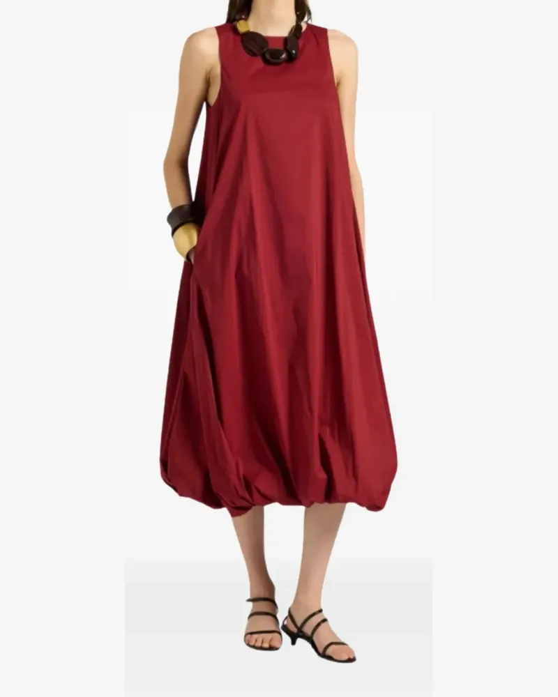 Liviana Conti Jeanne sleeveless bubble-hem dress - Rot Rot