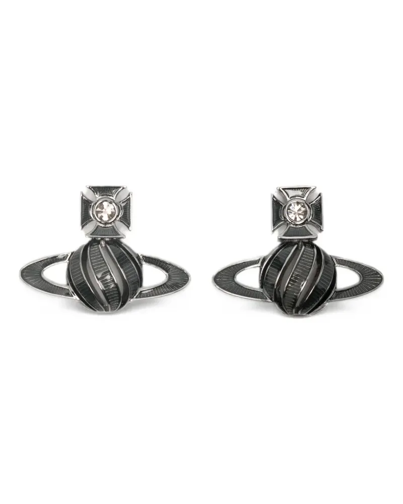 Vivienne Westwood Samira post-back earrings - Schwarz Schwarz