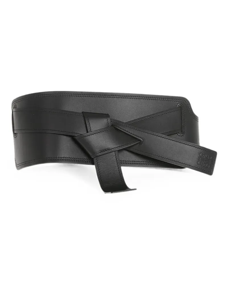 Loewe knot-detail obi belt - Schwarz Schwarz