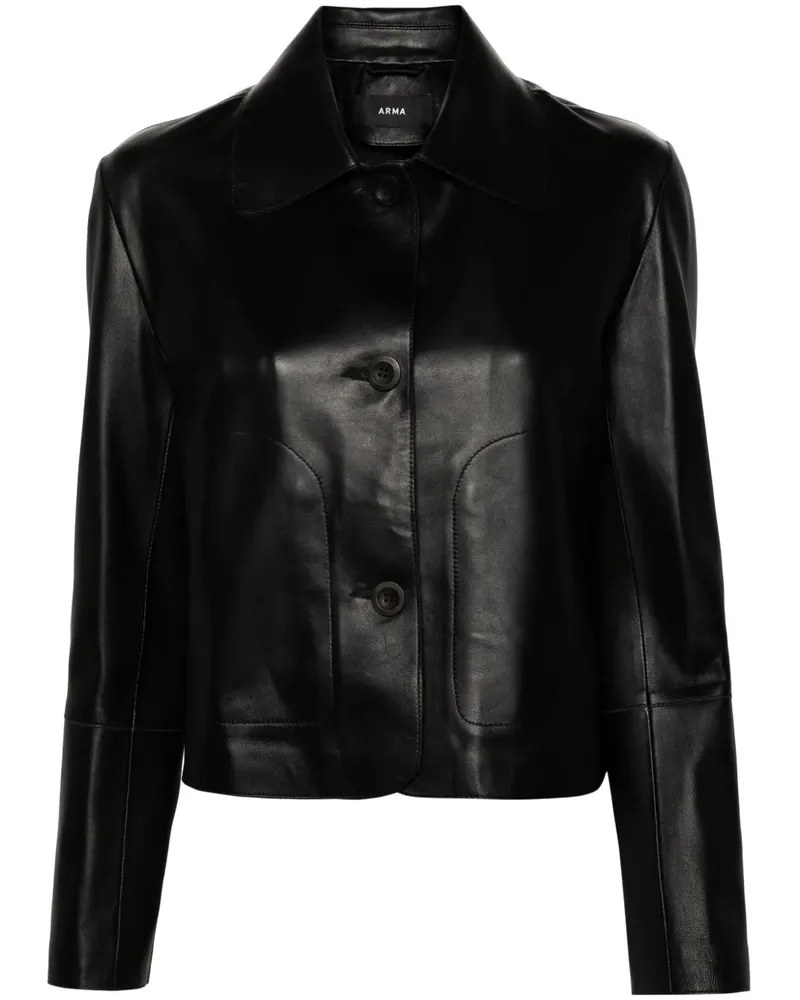 Arma Emy Lederjacke - Schwarz Schwarz