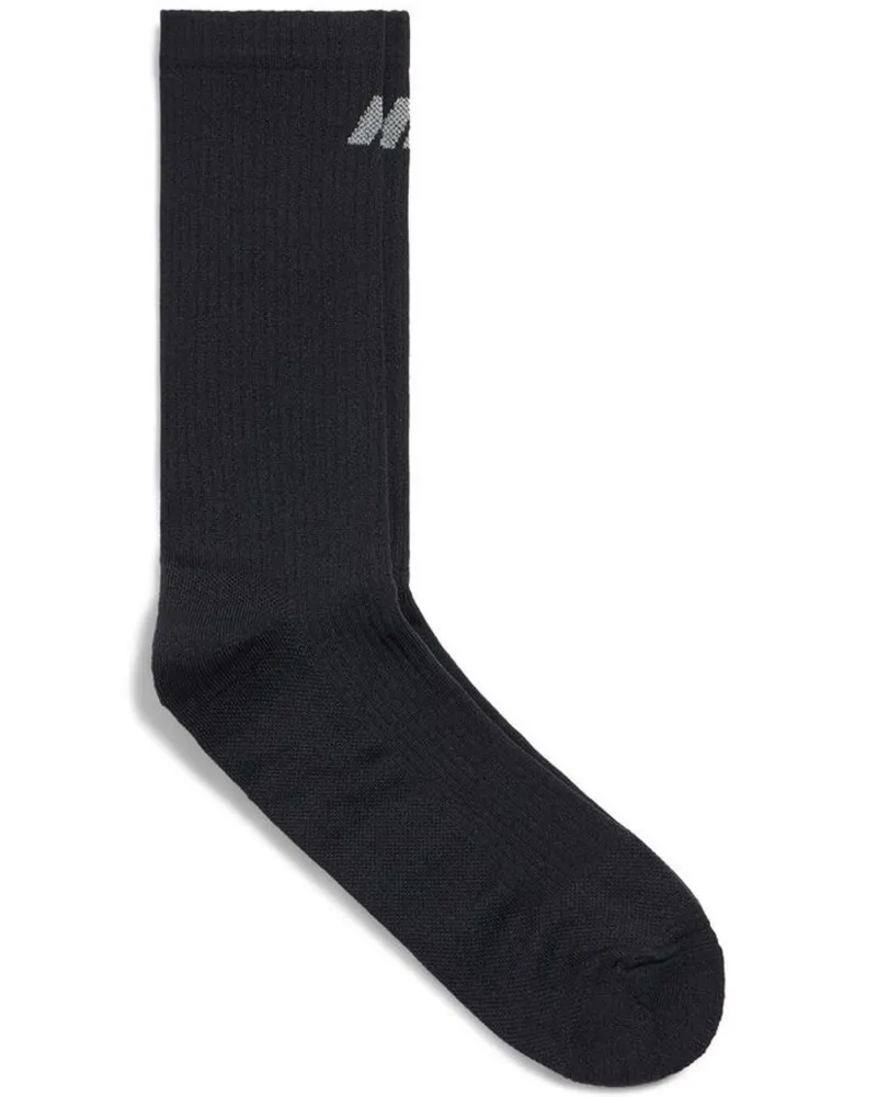 Balenciaga Socken mit Logo-Intarsie - Schwarz Schwarz