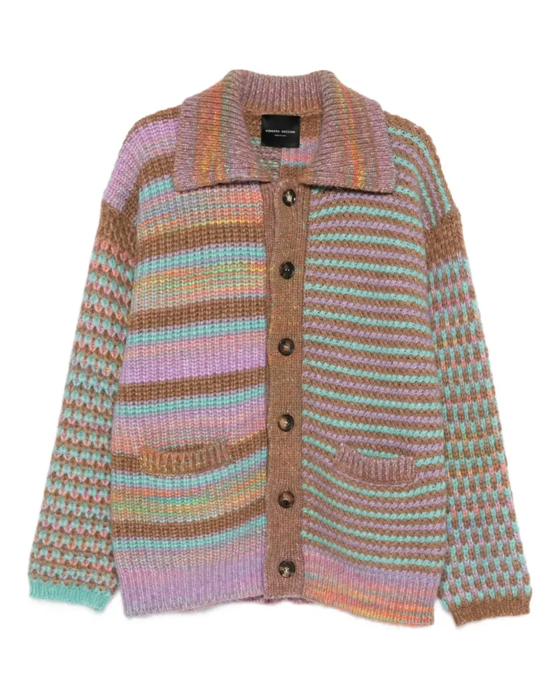 Roberto Collina patterned cardigan - Braun Braun
