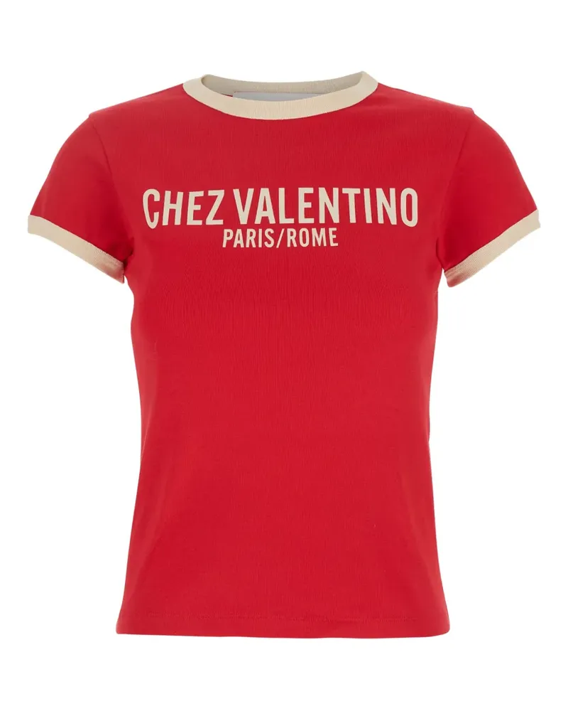 Valentino Garavani T-Shirt mit Chez-Print - Rosa Rosa