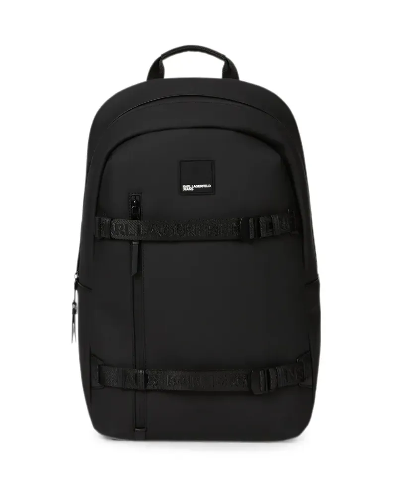 Karl Lagerfeld Beschichteter Rucksack aus Faux-Leder - Schwarz Schwarz