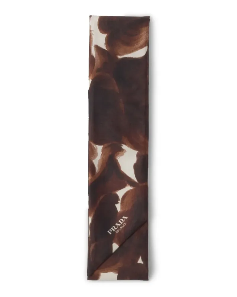 Prada Schal mit Print - Braun Braun
