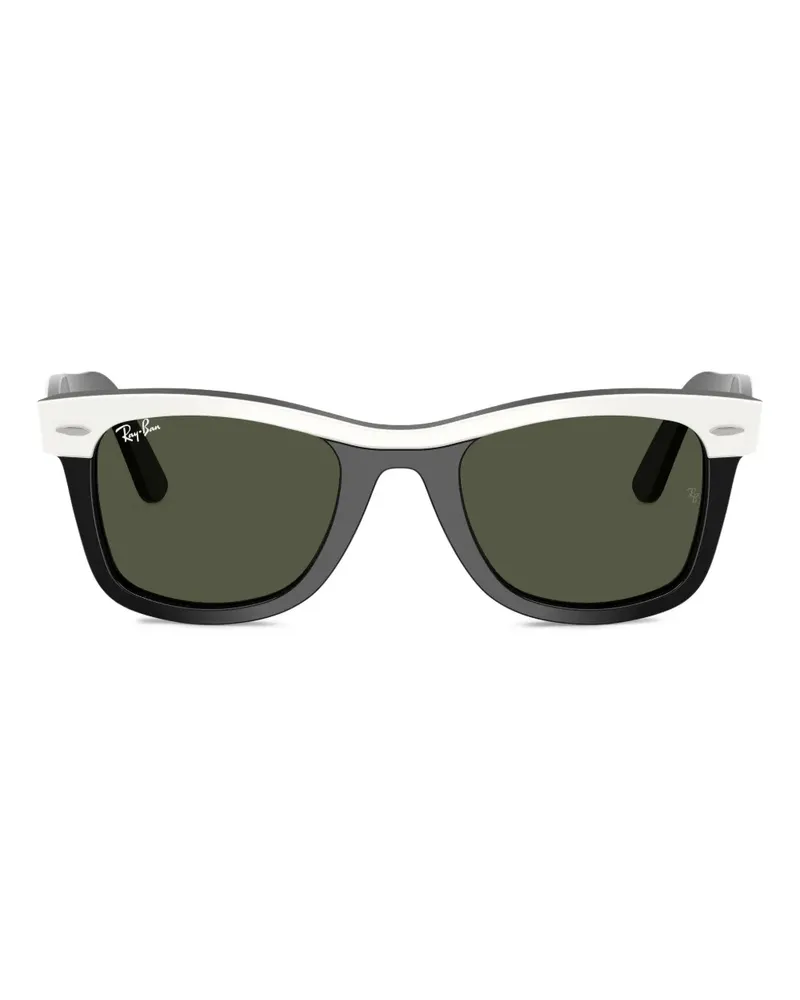 Ray Ban Eckige Sonnenbrille - Schwarz Schwarz