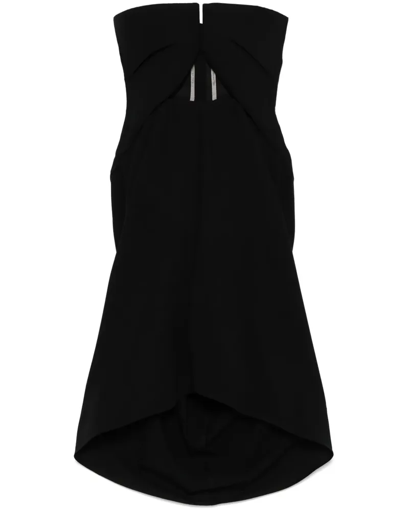 Rick Owens Amphora Prong Midikleid - Schwarz Schwarz