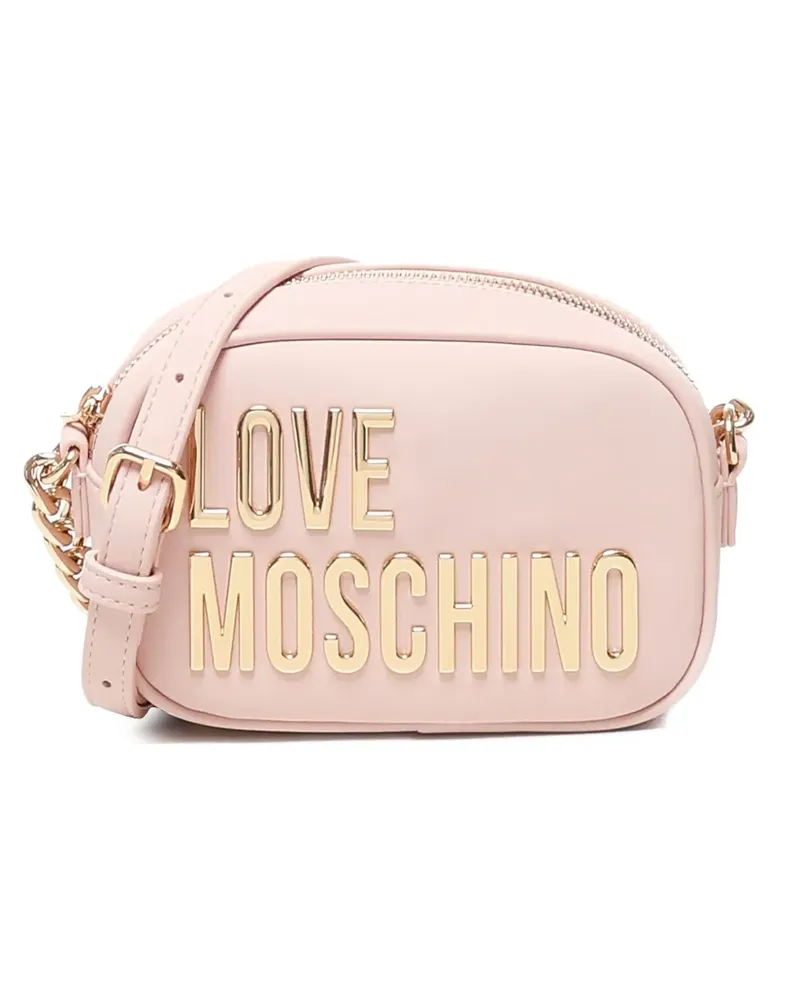 Moschino Schultertasche mit Kettenriemen - Rosa Rosa