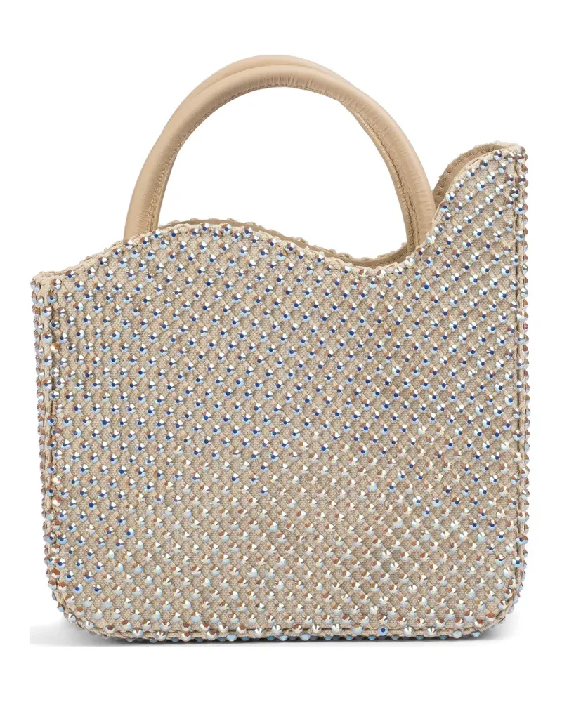 Le Silla small Ivy embellished tote bag - Nude Nude