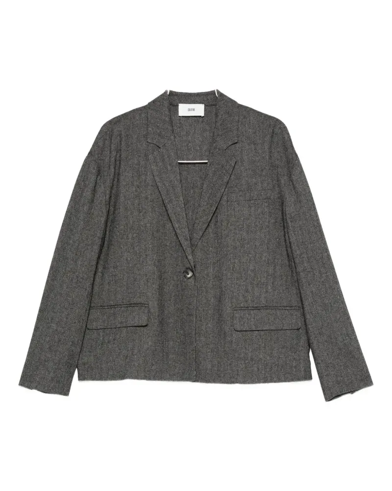 SOLOTRE single-breasted blazer - Grau Grau