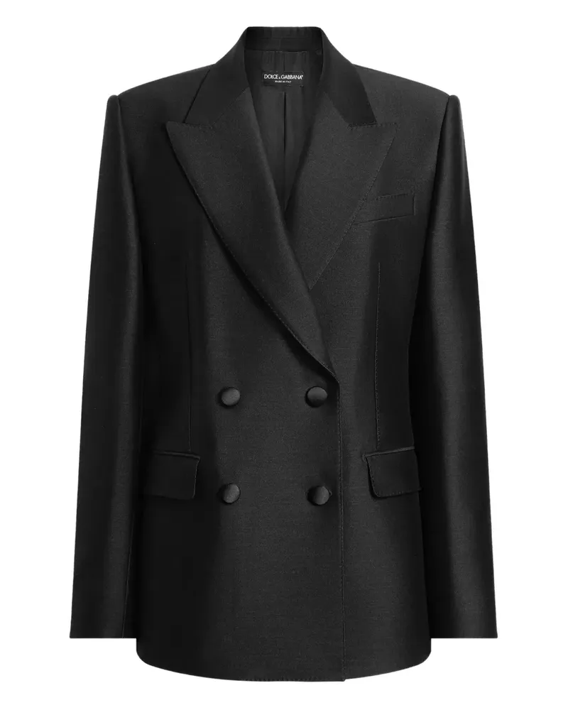 Dolce & Gabbana Doppelreihiger Blazer - Schwarz Schwarz