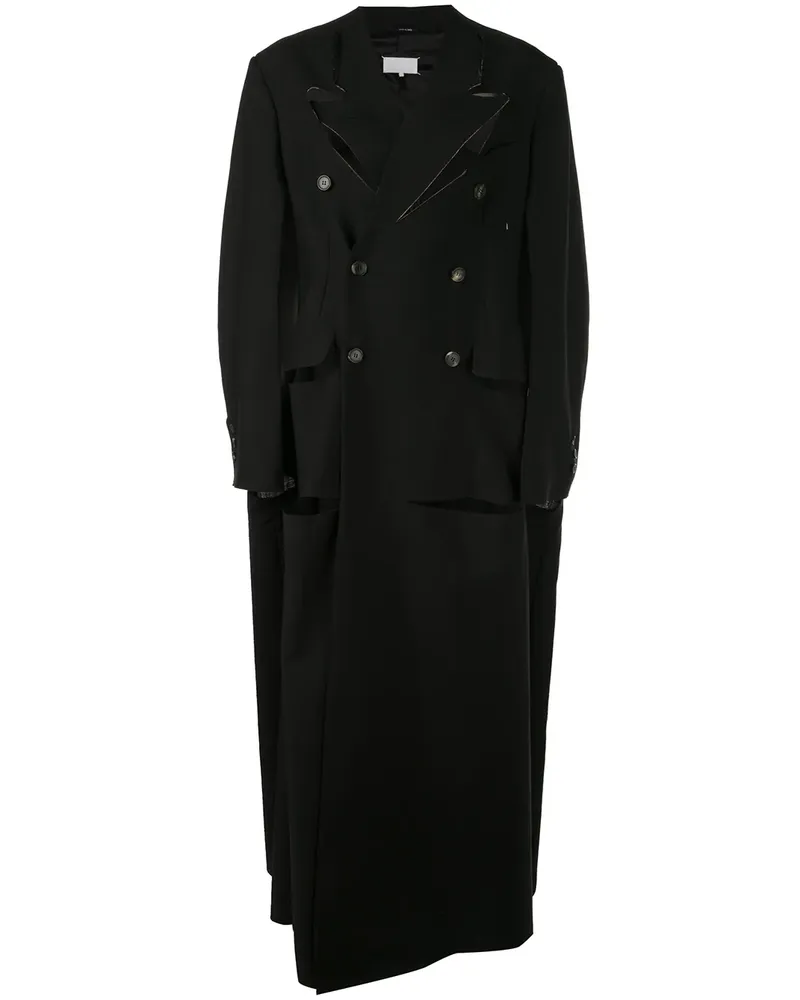 Maison Margiela Mantel im Deconstructed-Look - Schwarz Schwarz