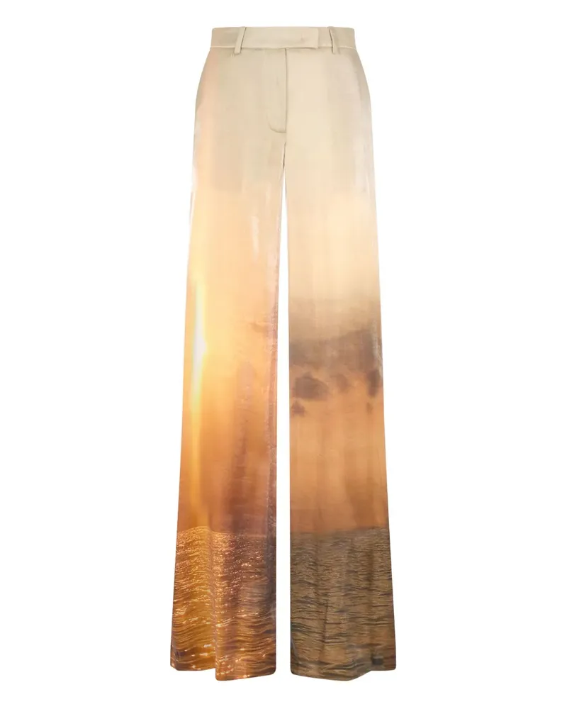 Roberto Cavalli Hose mit Print - Orange Orange