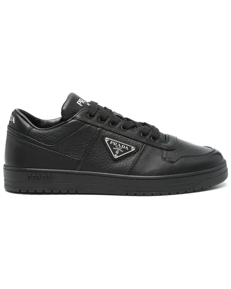 Prada Sneakers mit Triangel-Logo - Schwarz Schwarz
