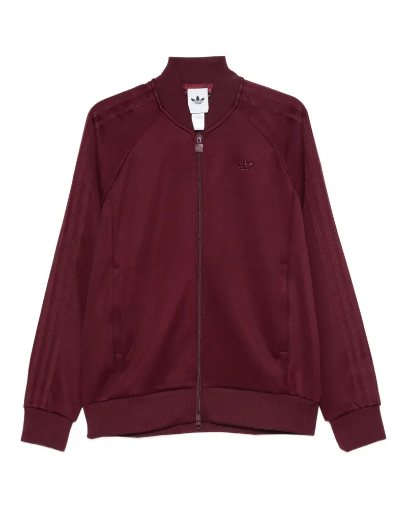 adidas Sweatshirtjacke mit Logo-Stickerei - Rot Rot