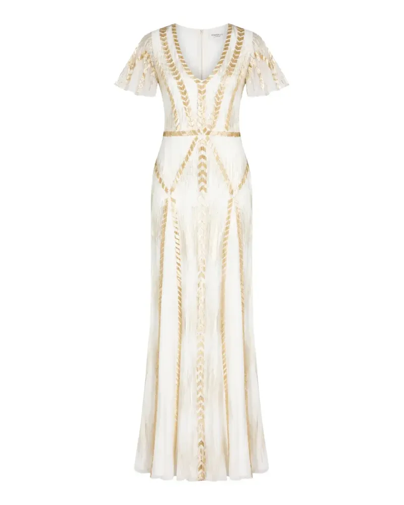 Temperley London Viola gown - Weiß Weiß