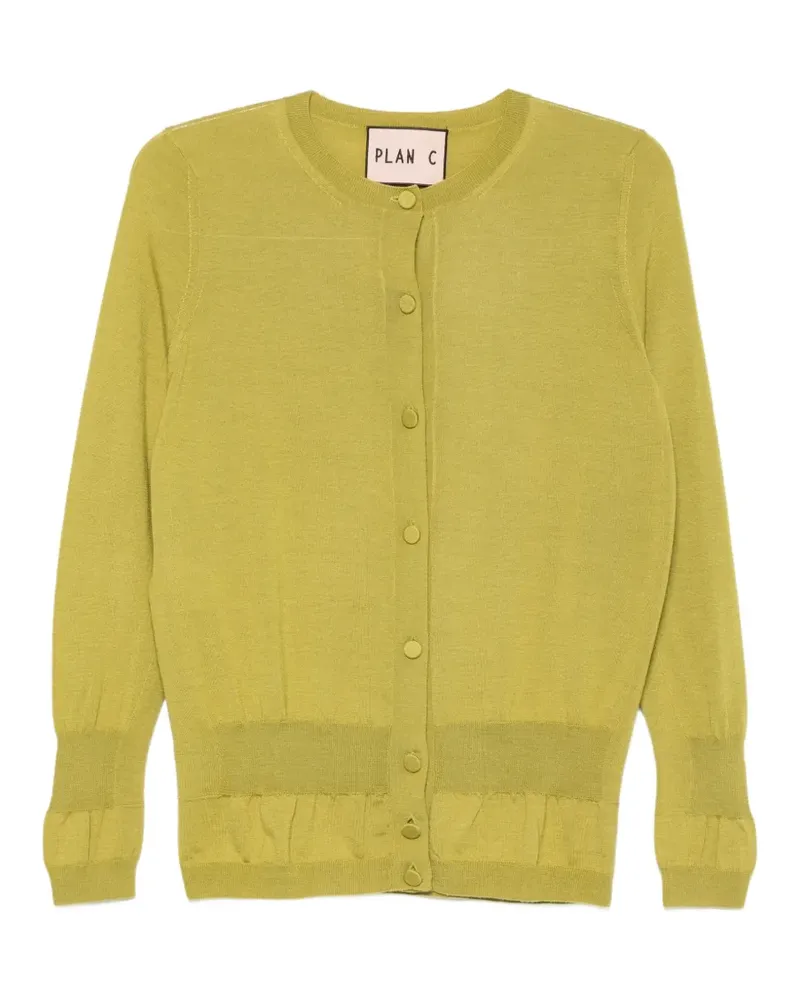 PLAN C Cardigan mit Knöpfen - Grün Grün