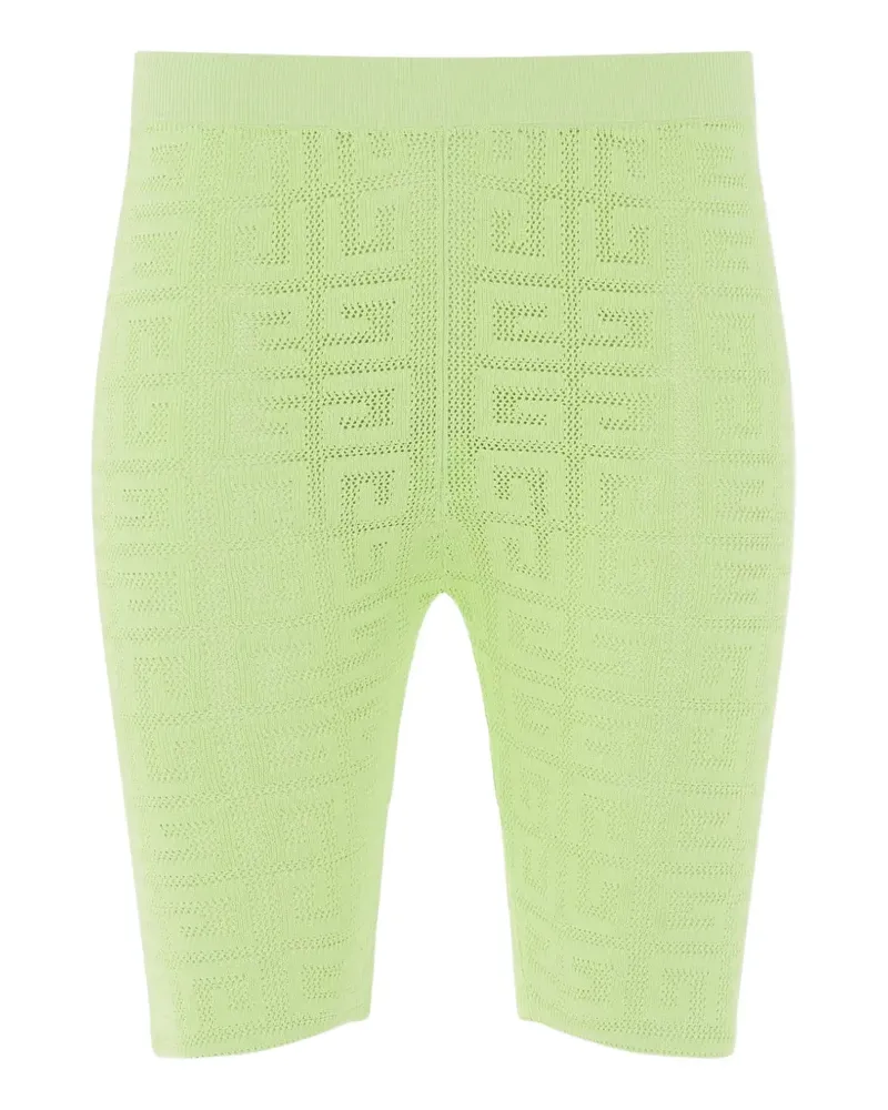 Givenchy 4G-pattern ribbed shorts - Grün Grün