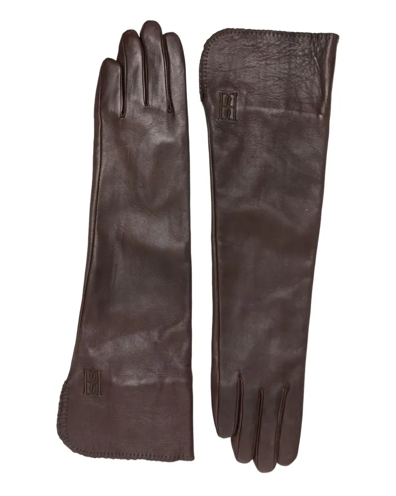 By Malene Birger Gemi Lederhandschuhe - Braun Braun