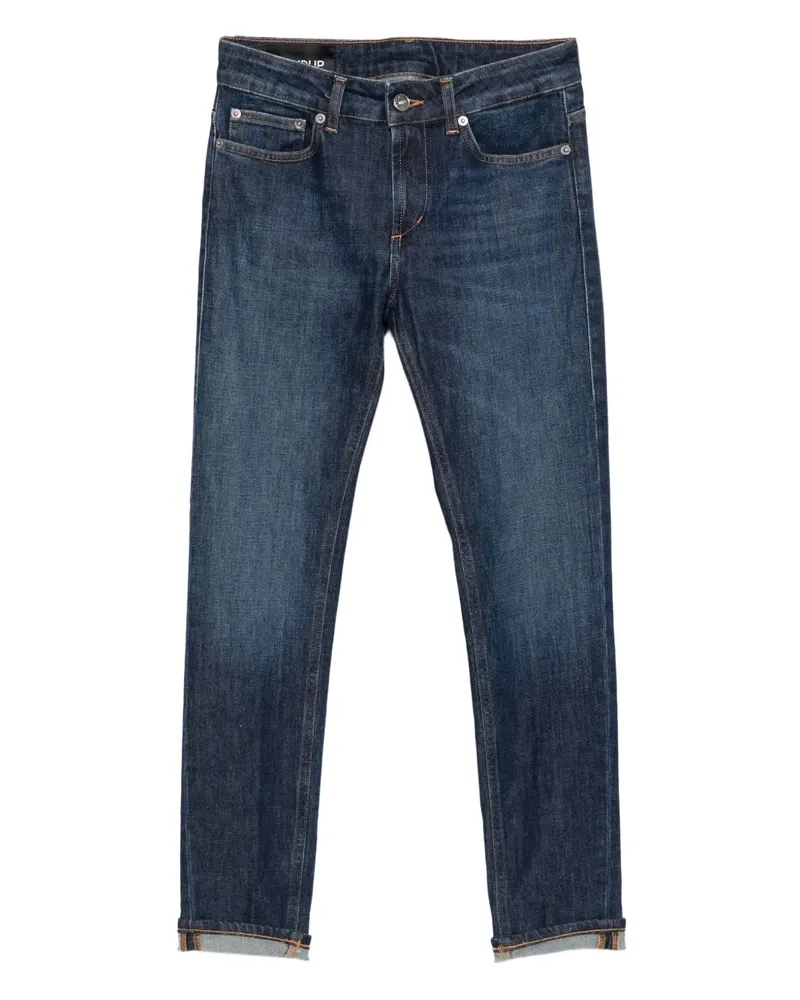 Dondup Jeans mit Umschlag - Blau Blau