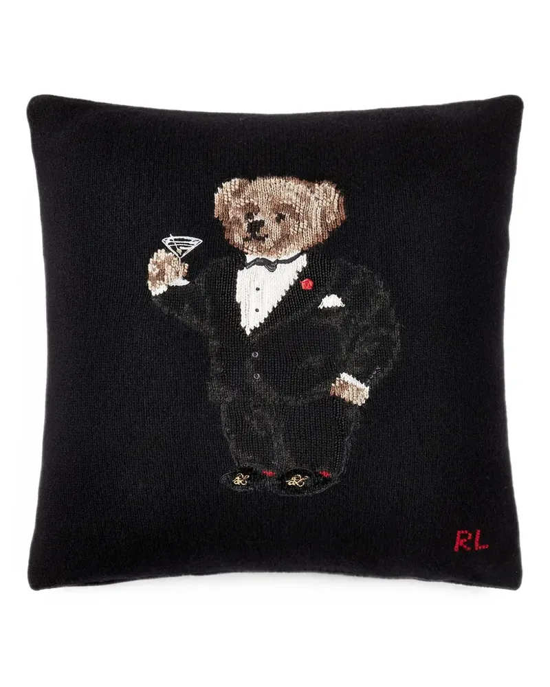Ralph Lauren Home Martini Polo Bear cushion - Schwarz Schwarz
