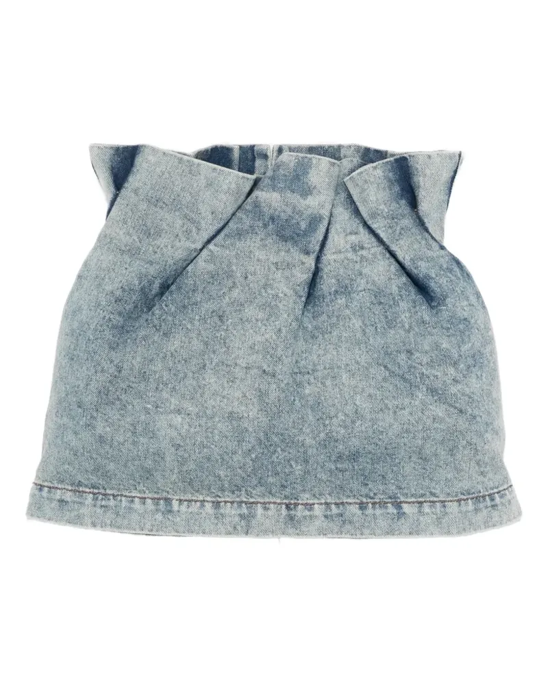 Magda Butrym pleated mini skirt - Blau Blau