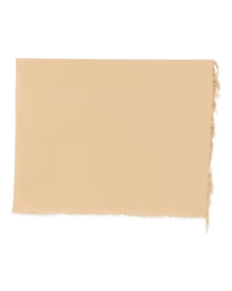 The Row Parla frayed scarf - Nude Nude