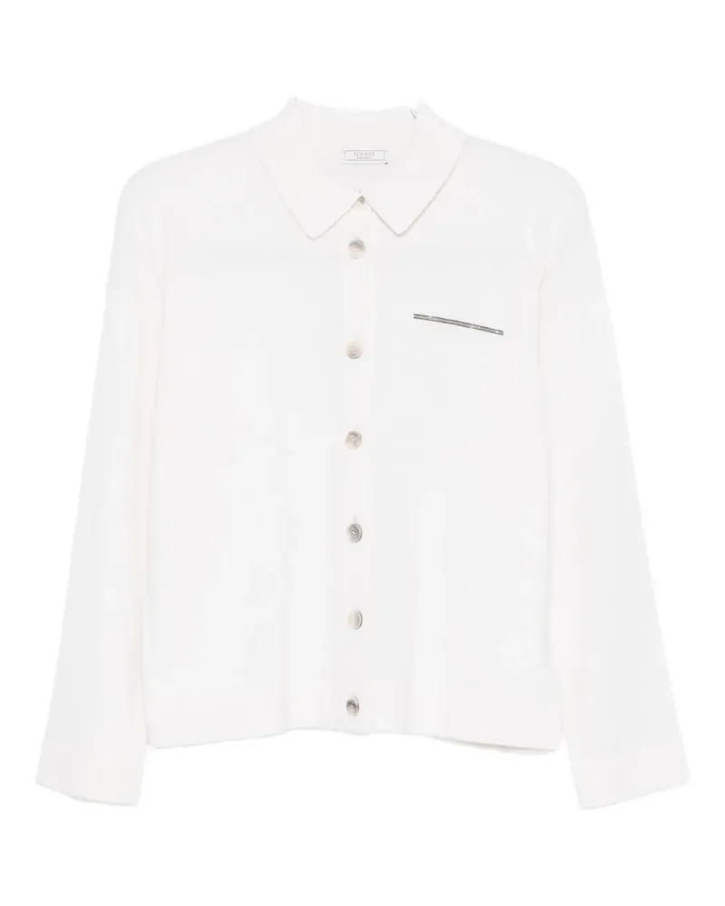 Peserico Geknöpfter Cardigan - Weiß Weiß