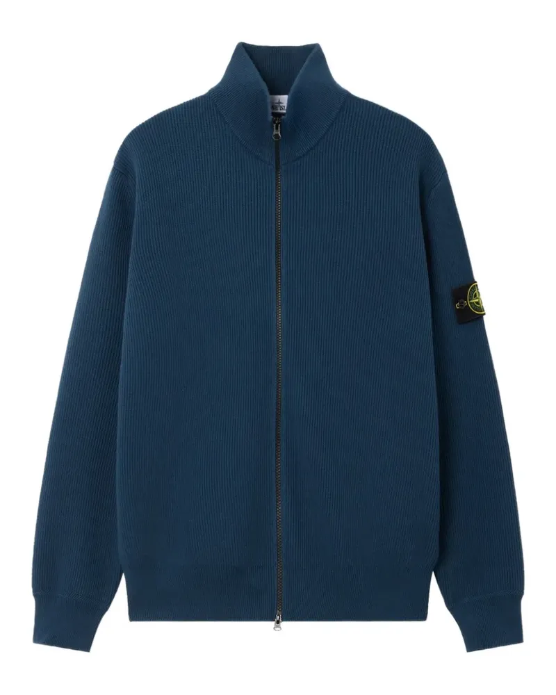 Stone Island 5100126 gerippte Jacke aus Bio-Baumwolle - Blau Blau