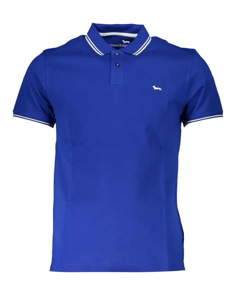 Harmont & Blaine logo-embroidered polo shirt - Blau Blau