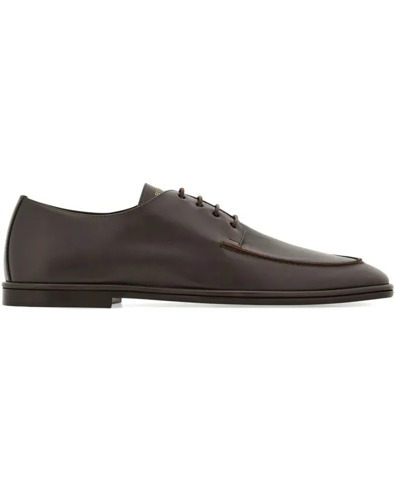 Ferragamo Derby-Schuhe aus Leder - Braun Braun